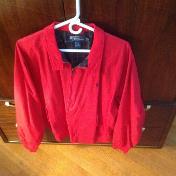 Polo by Ralph Lauren Men's Red Cotton Light Weight Jacket - X-Large - Never Worn - Picture 3 of 6